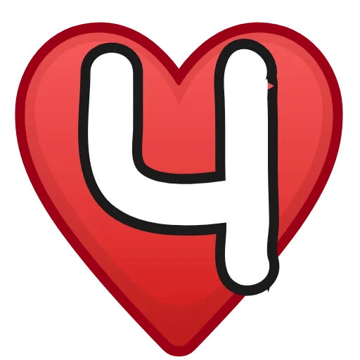 ❤️ Эмодзи «Letters in hearts» для Telegram