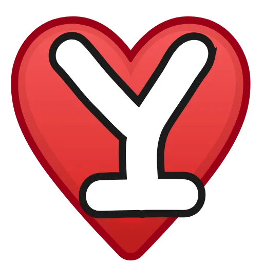 ❤️ Эмодзи «Letters in hearts» для Telegram