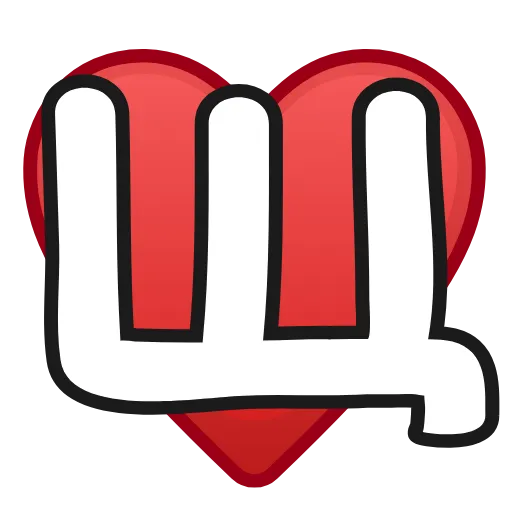 ❤️ Эмодзи «Letters in hearts» для Telegram