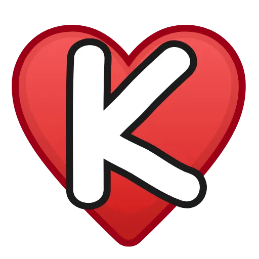 ❤️ Эмодзи «Letters in hearts» для Telegram