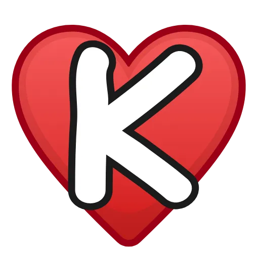 ❤️ Эмодзи «Letters in hearts» для Telegram