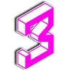 🙂 Эмодзи «🤮 Letters 3D» для Telegram