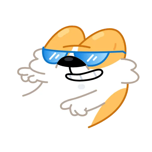 😎 Эмодзи «Анимированный набор эмоджи с Корги» для Telegram