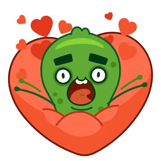 🥰 Эмодзи «Лихой огурчик» для Telegram