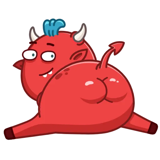 🍑 Эмодзи «Lil Diablo» для Telegram