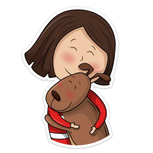🤗 Стикер «Лили и Ры» для Telegram
