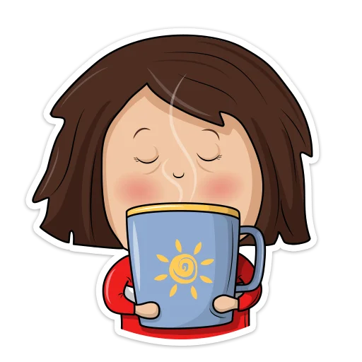 ☕️ Стикер «Лили и Ры» для Telegram