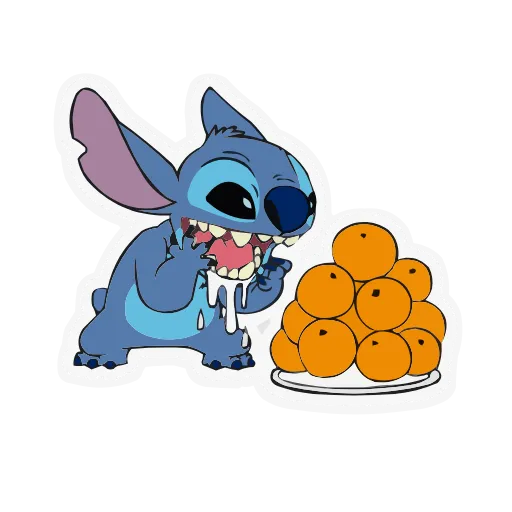 🍊 Эмодзи «Lilo & Stitch» для Telegram