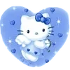 🌟 Эмодзи «Blue vibe hello Kitty» для Telegram