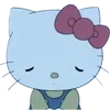 🌟 Эмодзи «Blue vibe hello Kitty» для Telegram