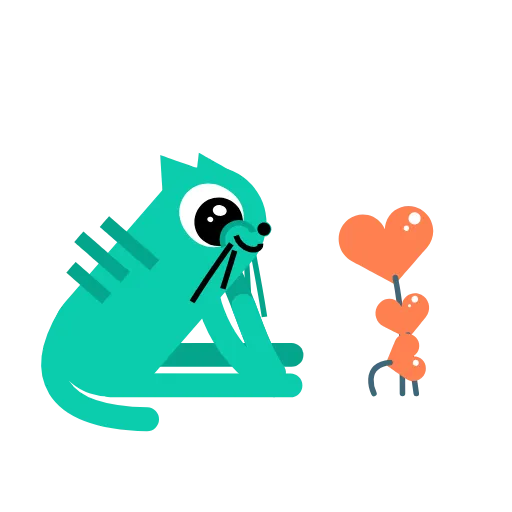❤️ Стикер «Orange Catto» для Telegram