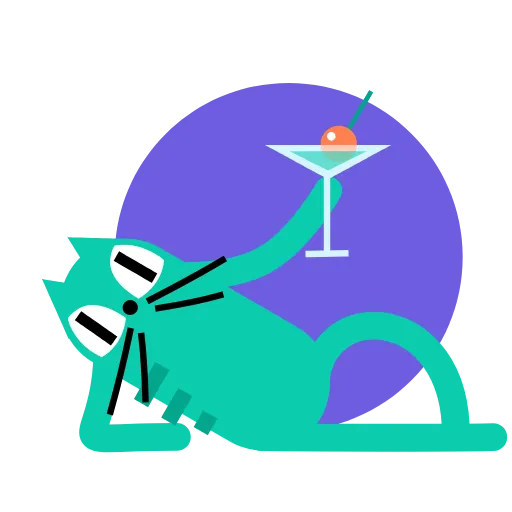 😎 Стикер «Orange Catto» для Telegram