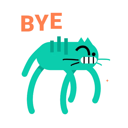 🏃‍♀️ Стикер «Orange Catto» для Telegram