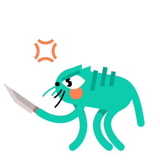 😠 Стикер «Orange Catto» для Telegram
