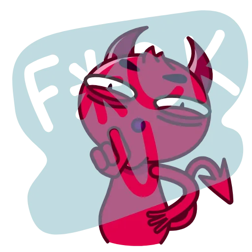 🖕 Эмодзи «Little Devil» для Telegram