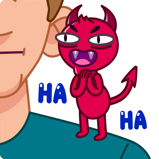 Стикерпак Little Devil для Telegram