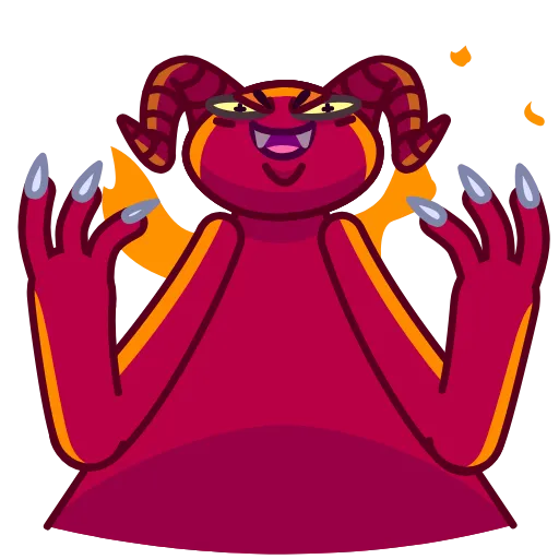 😈 Эмодзи «Little Devil» для Telegram
