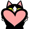 ❤️ Эмодзи «Fat Cat» для Telegram