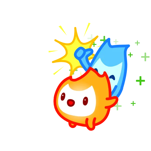 👍 Эмодзи «Little Flame» для Telegram