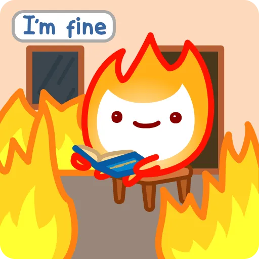 😬 Эмодзи «Little Flame» для Telegram
