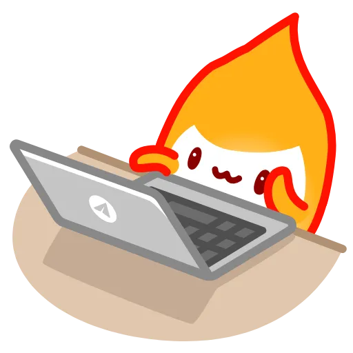 💻 Эмодзи «Little Flame» для Telegram