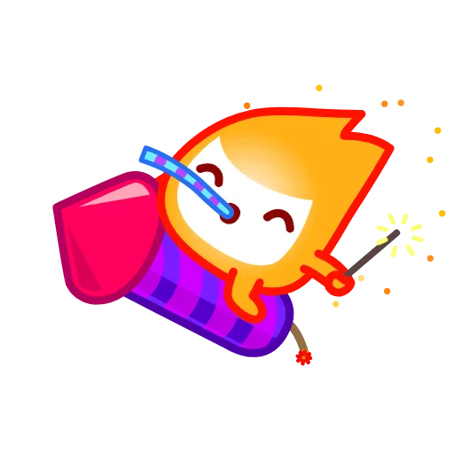 🥳 Эмодзи «Little Flame» для Telegram