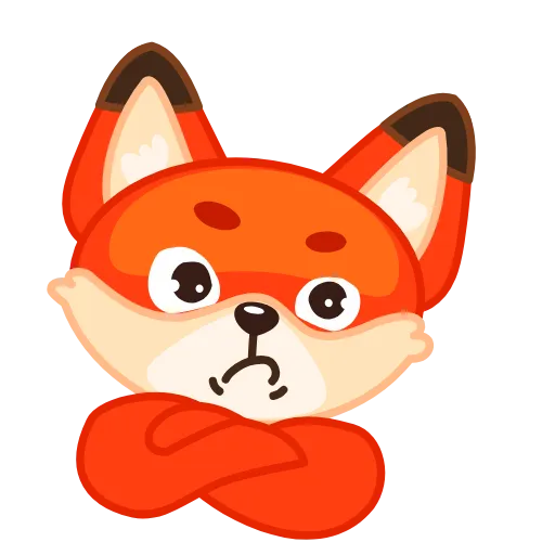 🤨 Эмодзи «Лисёнок» для Telegram