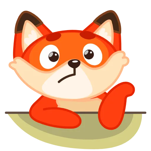 🙄 Эмодзи «Лисёнок» для Telegram