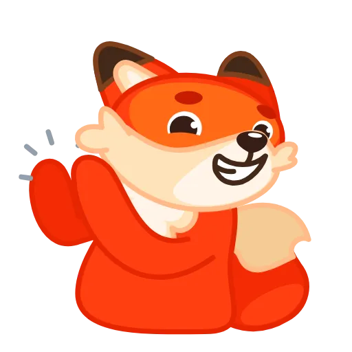 👏 Эмодзи «Лисёнок» для Telegram