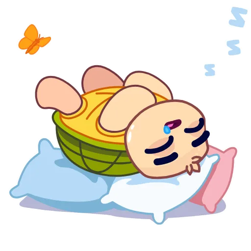 😴 Эмодзи «Черепашонок» для Telegram