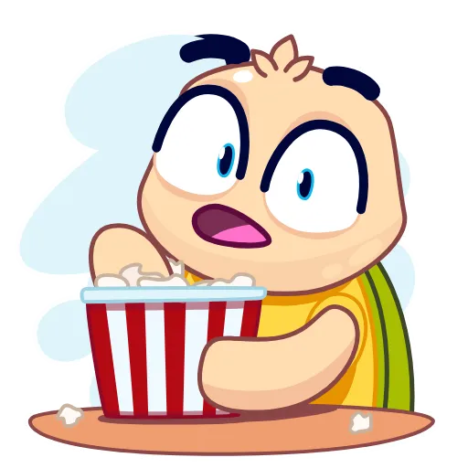 🍿 Эмодзи «Черепашонок» для Telegram