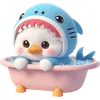 🚿 Эмодзи «Утиная акула» для Telegram