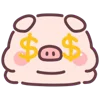 🤑 Эмодзи «Little Piggy» для Telegram