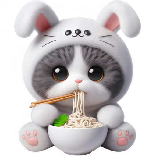 🍝 Стикер «Маленький Ушастик» для Telegram