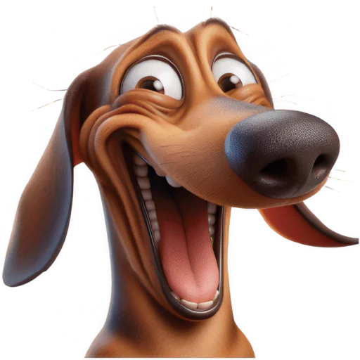 😁 Стикер «Сосиска Такса» для Telegram