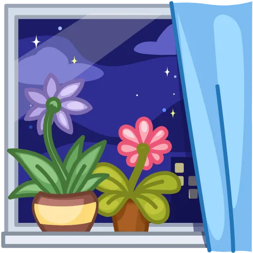 🌃 Эмодзи «Live Flowers» для Telegram