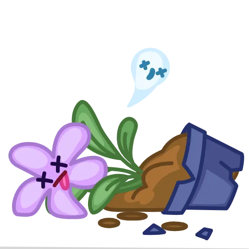 😵 Эмодзи «Live Flowers» для Telegram