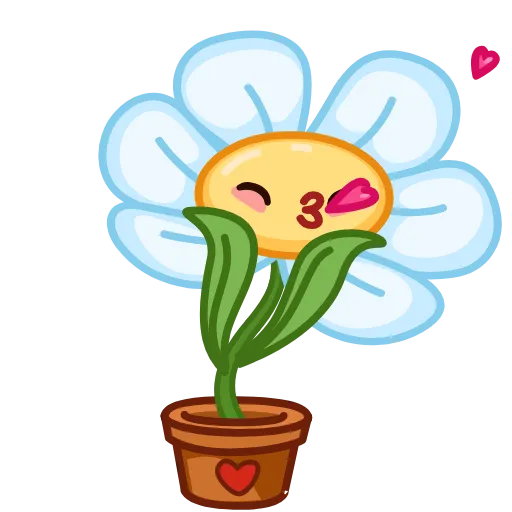 😘 Эмодзи «Live Flowers» для Telegram