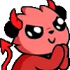 😈 Эмодзи «Red #color #red #cute #girl» для Telegram