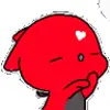 😘 Эмодзи «Red #color #red #cute #girl» для Telegram