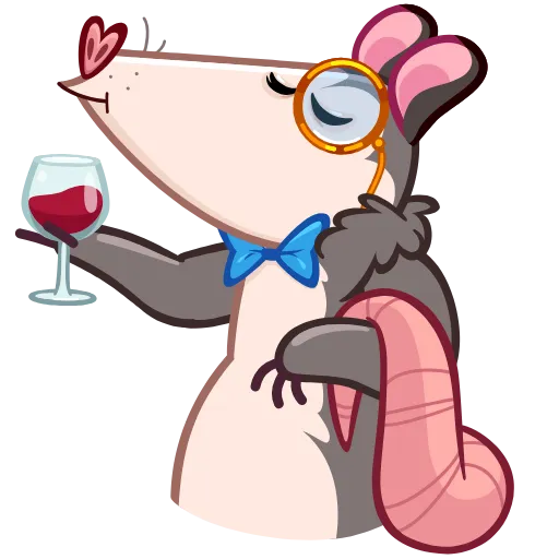 🍷 Эмодзи «Fluffy Loafer» для Telegram