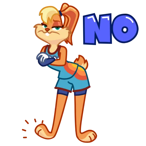 🙅‍♀️ Эмодзи «Lola Bunny» для Telegram