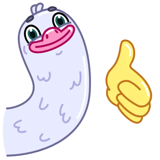 👍 Эмодзи «Long Goose» для Telegram