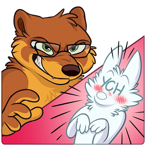 😼 Стикер «Lorny and Max» для Telegram