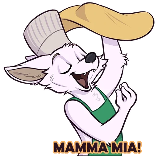 🍕 Стикер «Lorny and Max» для Telegram