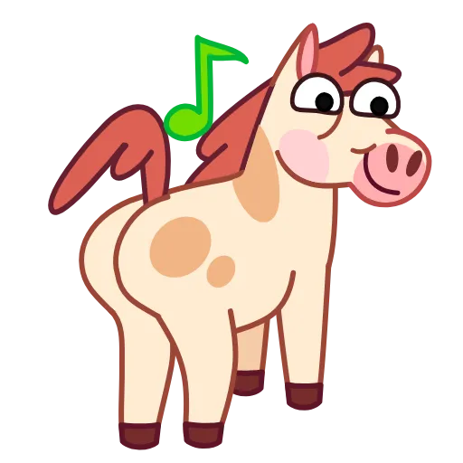 🕺 Эмодзи «Анимированный набор эмоджи с Лошадкусом» для Telegram