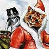 🎅 Эмодзи «Louis Wain Cats» для Telegram