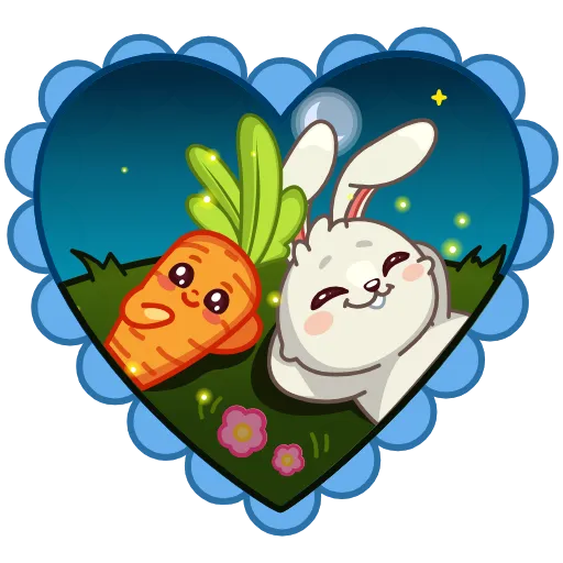😌 Эмодзи «Любовь-морковь» для Telegram