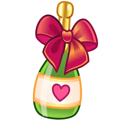 🍾 Стикер «Love Day» для Telegram