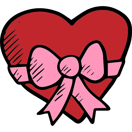 🤩 Эмодзи «Love doodle - сердечки к 14 февраля» для Telegram